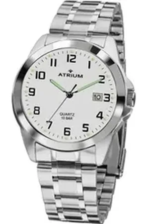ATRIUM Quarzuhr A16-30, Armbanduhr, Herrenuhr,Damenuhr,Edelstahlarmband, bis 10bar wasserdicht silberfarben