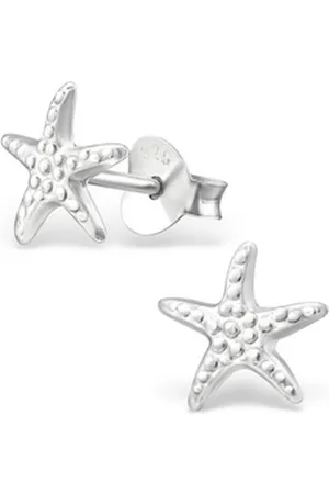 Bungsa Ohrring-Set Ohrstecker Seestern aus 925 Silber Kinder (1 Paar (2 Stück), 2-tlg), Ohrschmuck Ohrringe silberfarben
