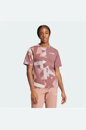 adidas TERREX Funktionsshirt TERREX MULTI CLIMACOOL PRINTED T-SHIRT rot 2XS