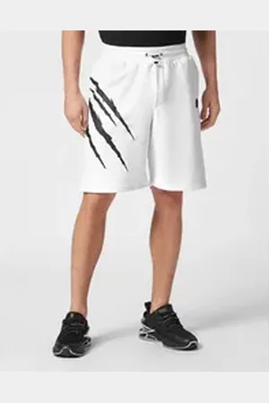 Philipp Plein Jogg-Bermudas Scratch weiß 4XL