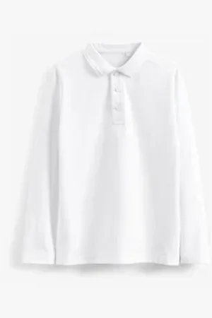 Next Langarm-Poloshirt (5-tlg) weiß 110 (5 J.)