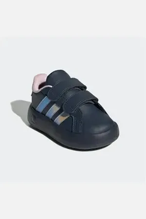 adidas Sportswear GRAND COURT 2.0 KIDS Klettschuh Design auf den Spuren des Superstar, für Kinder blau 27 EU