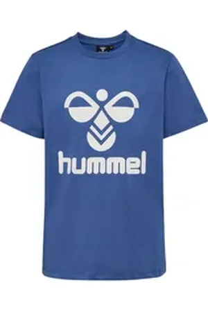 Hummel T-Shirt hmlTRES T-SHIRT S/S (1-tlg) für Kinder blau 128