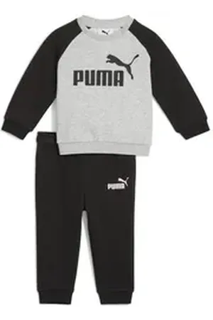 PUMA Jogginganzug Minicats Essentials Raglan Crew Set Kinder schwarz 86