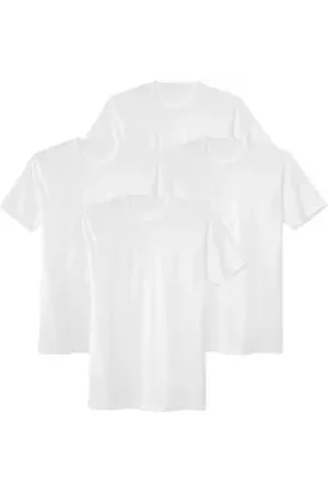 Calida T-Shirt Herren T-Shirt 4er Pack Baumwolle (Packung, 4er Pack) weiß XL (56)