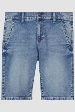 QS by s.Oliver Jeansshorts Jeans-Bermuda Pete / Regular Fit / Mid Rise / Straight Leg Waschung blau 140/BIG