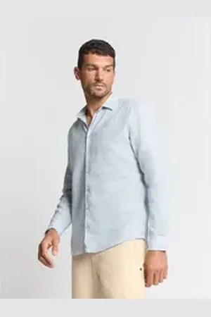 No Excess Langarmhemd blau S