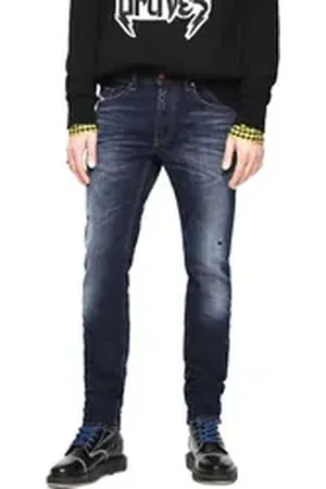 Diesel Skinny-fit-Jeans Thommer 084VH Herren Jeans Hose Regular Slim Skinny blau