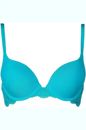After Eden Push-up-BH TESS mit zarter Spitzenverzierung blau 85