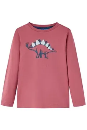 vidaXL Langarmshirt Kinder-Langarmshirt Dunkelrot 92 rot 92 (1,5-2 J)