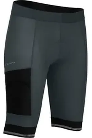 Bergson Fahrradhose KEMI COMFORT Bermuda (mit Sitzpolster) Herren Radshorts, bielastisch, tight, Normalgrößen, dunkel grau grau 50