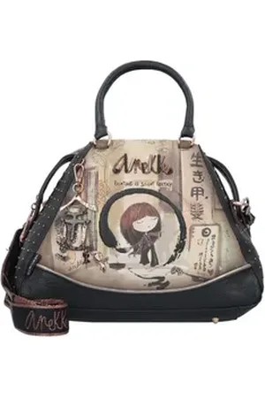 Anekke Henkeltasche Shoen Black, Polyurethan braun