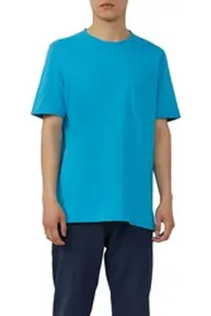 QS by s.Oliver T-Shirt mit offenen Kanten blau S