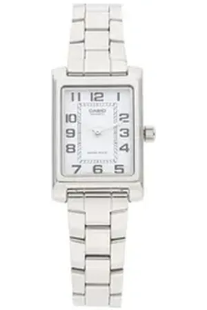 Casio Quarzuhr Uhr für Damen LTP-1234PD-7BEG Edelstahl, (1-tlg)