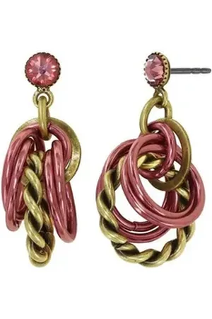 Konplott Paar Ohrstecker : pendelnde Ohrstecker Kaleidotropical rosa