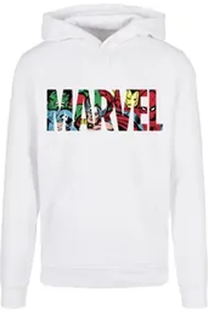 Absolute Cult Kapuzensweatshirt Herren Marvel Logo Character Infill Hoody (1-tlg) weiß XXL