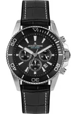 Jacques Lemans Chronograph Herren-Uhren Analog Quarz, Sportuhr