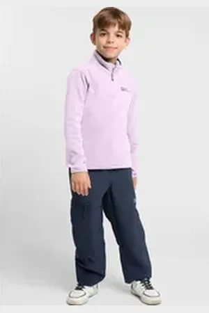 Jack Wolfskin Stehkragenpullover TAUNUS HALFZIP K lila 116