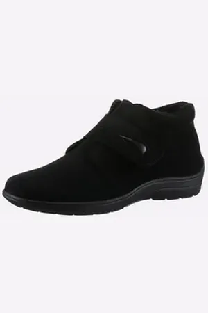 airsoft comfort+ Stiefelette Stiefelette Wechselfußbett schwarz 37 EU