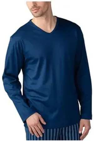 Mey Pyjama für Herren in blau blau regular fit (1 tlg) blau 52
