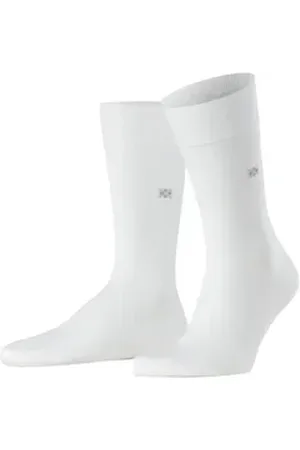 Burlington Socken Dublin (1-Paar) mit feiner Baumwolle weiß