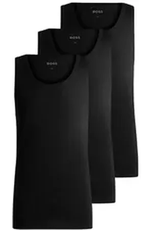 HUGO BOSS Tanktop Classic mit Logostickerei schwarz 2XL