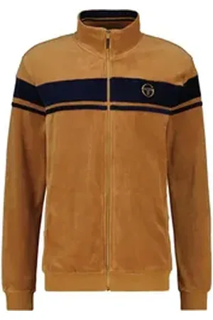Sergio Tacchini Trainingsjacke DAMARINDO VELOUR TJ Herren Trainingsjacke Herren, Trackjacket, Velour, Sportjacke, Outdoor, Sale goldfarben XL