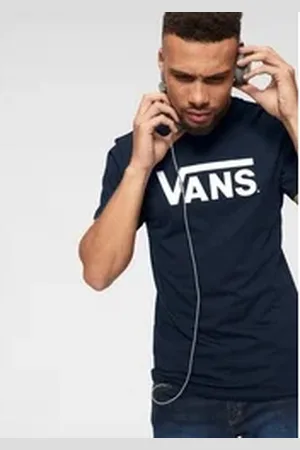 Vans T-Shirt MN CLASSIC Basic T-Shirt mit großem Logoprint blau XL