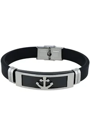 Akzent Armband Rylan Silikon Armband "Rylan" mit Edelstahlelemente, (Einzeln) bunt