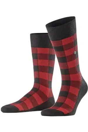 Burlington Socken Buffalo Check (1-Paar) im Holzfäller-Look schwarz