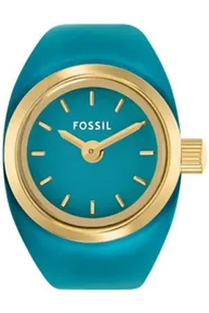 Fossil Uhrenring WATCH RING ES5415, Armbanduhr, Damenuhr, Edelstahlarmband, analog goldfarben