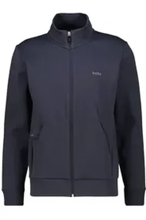 HUGO BOSS Sweatjacke Herren Sweatjacke SKAZ (1-tlg) blau S
