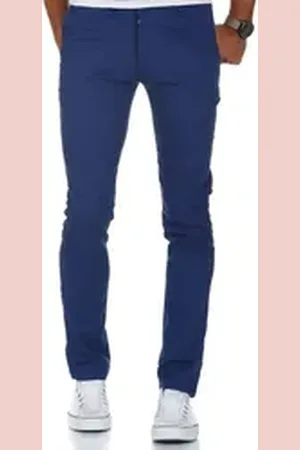 amaci Chinohose ATLANTA Slim Fit Chino mit Stretch blau W29/L32