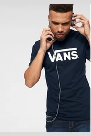 Vans T-Shirt MN CLASSIC Basic T-Shirt mit großem Logoprint blau L
