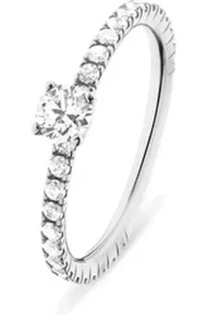 FAVS Fingerring Damen-Damenring 1 Zirkonia, Zirkonia, synthetisch weiß 54