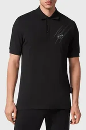 Philipp Plein Poloshirt Scratch schwarz L