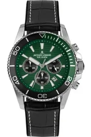 Jacques Lemans Chronograph Herren-Uhren Analog Quarz, Sportuhr