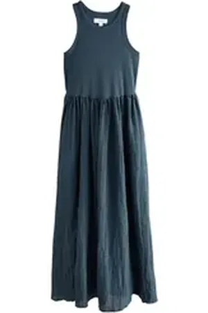 Next Midikleid Jersey-Midikleid in Knitteroptik aus Mischgewebe (1-tlg) blau 42 (GB: 14)