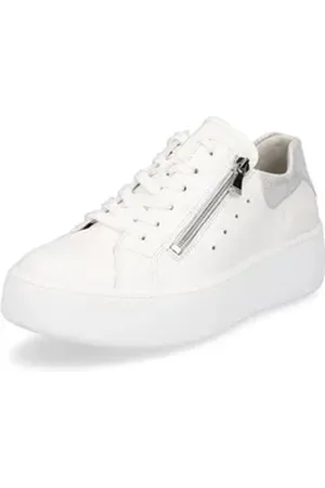 Waldläufer Waldläufer Waldläufer Damen Plateau Sneaker Nicky weiß 8 Sneaker silberfarben|weiß 42 EU