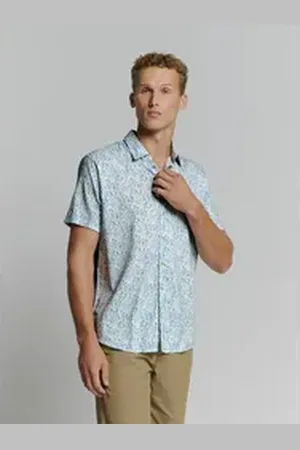 No Excess Kurzarmhemd blau XL