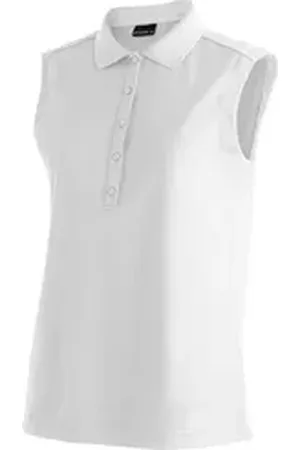 Maier Sports Poloshirt Ulrike sleeveless Damen Funktionsshirt, ärmelloses Freizeitshirt, Regular Fit weiß 42