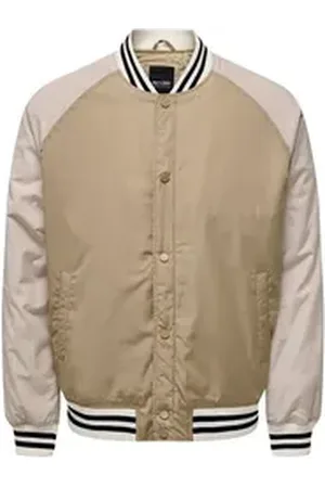 Only & Sons Collegejacke Jacke Chris Bomber Collegejacke (1-St) beige XL