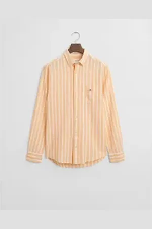 GANT Longsleeve REG COTTON/LINEN STRIPED SHIRT XL
