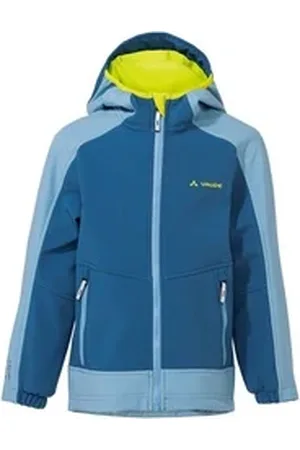 Vaude Outdoorjacke Kids Rondane Jacket IV (1-St) winddichte und wasserabweisende Kinder Softshelljacke blau 110/116