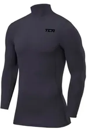 TCA Funktionsshirt Jungen Kompressions Thermoshirt, Langarm, Dunkelgrau, 10-12 Jahre (1-tlg) grau 10-12 Jahre