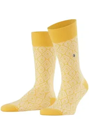 Burlington Socken Coastal Couture (1-Paar) mit Ikat-Muster gelb