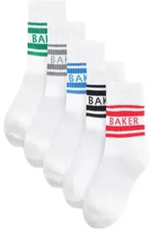 Ted Baker Kurzsocken Socken für Jungen im 5er-Pack (1-Paar) weiß 26,5-30,5