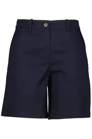 GANT Shorts Damen Chinoshorts aus Twill (1-tlg) blau 42