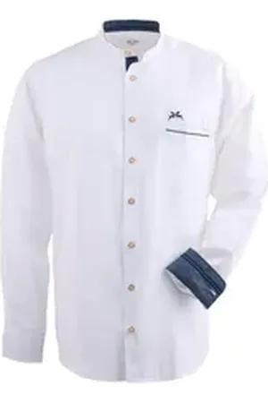 Mark Maddox Trachtenhemd Hemd-59-w-BW.Stretch blau|weiß L
