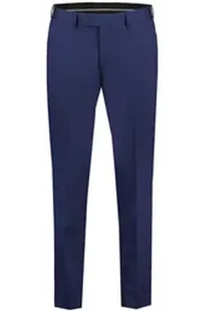Tiger of Sweden Bundfaltenhose Herren Anzughose TORDON Slim Fit mit Wolle (1-tlg) blau